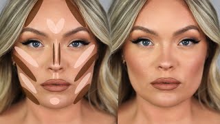 HOW TO CONTOUR ROUND FACE  Hacks, Tips & Tricks for Beginners!