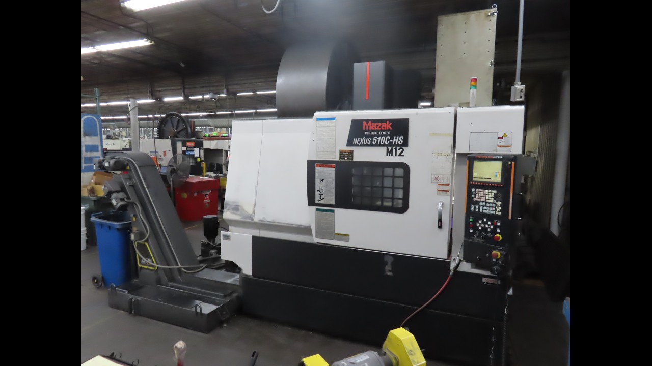 Mazak VCN 510C-HS CNC Vertical Machining Center, Fushion 640M, Rotary Table, Probing, 15K RPM & MORE