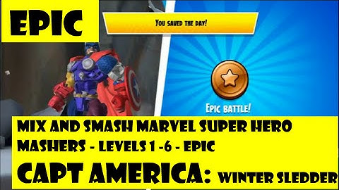 Mix + Smash Marvel Super Hero Mashers: Captain America: The Winter Sledder Epic Level 1-6