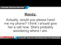 Listening English Practice 086 ★ Missed call.