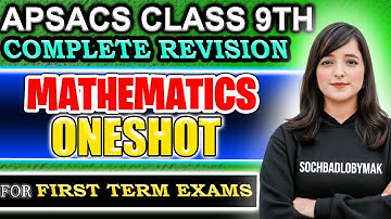 Class 9th Mathematics Complete One Shot Revision Class For Sendups Exams 2025 | SOCHBADLOBYMAK