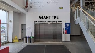 Giant Tke Hydraulic Elevator With 3 Speed Center Opening Doors At Ikea Entry In Ottawa On