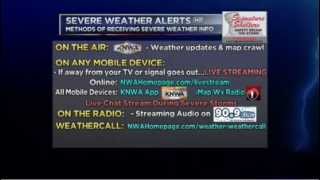 Methods to Receive Severe Weather Info on KNWA/FOX 24