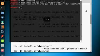 tarball file creation in linux