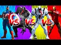 SUPERHERO COLOR DANCE CHALLENGE Captain America vs Venom vs Anti-Venom vs Iron Man