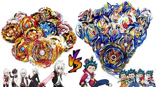 Rivals Battle All Spriggans Vs All Valkyries Valt Vs Shu  Beyblade Burst Surge 