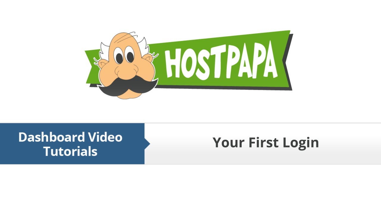 HostPapa Dashboard: How to Login for the First Time