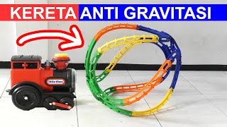 MAINAN UNIK KERETA API ANTI GRAVITASI