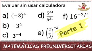 1. ESTO ES LO QUE DEBES SABER DE MATEMÁTICAS ANTES DE ENTRAR A LA UNIVERSIDAD. Parte 1