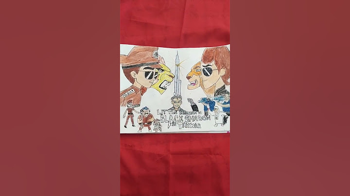 Little Singham and black shadow drawing || Little Singham drawing || Upperclass drawing ||