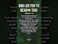 God led you here | Genesis 1:28 #short #bible #prayer #faithoverfear #christianmotivation