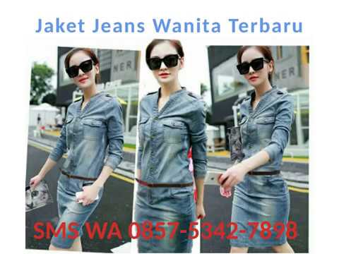  Model Jaket Jeans Wanita Terbaru SMS WA 085753427898 