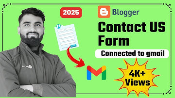 How to create contact us page in blogger / How to connect contact us form to G-mail 2024