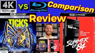 Ticks 4K & Summer of 84 4K UltraHD Blu Ray Review Comparison & Unboxing Vinegar Syndrome Cult Movies