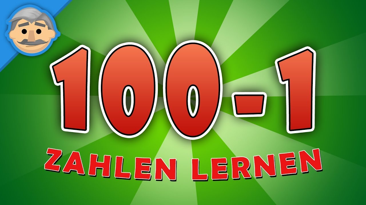 Rückwärts Zählen Üben bis 100 - Zahlen lernen für Kinder | instasmart