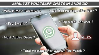How To Analyze Whatsapp Chats/Conversations | Secret App Trick | 🔥 screenshot 5