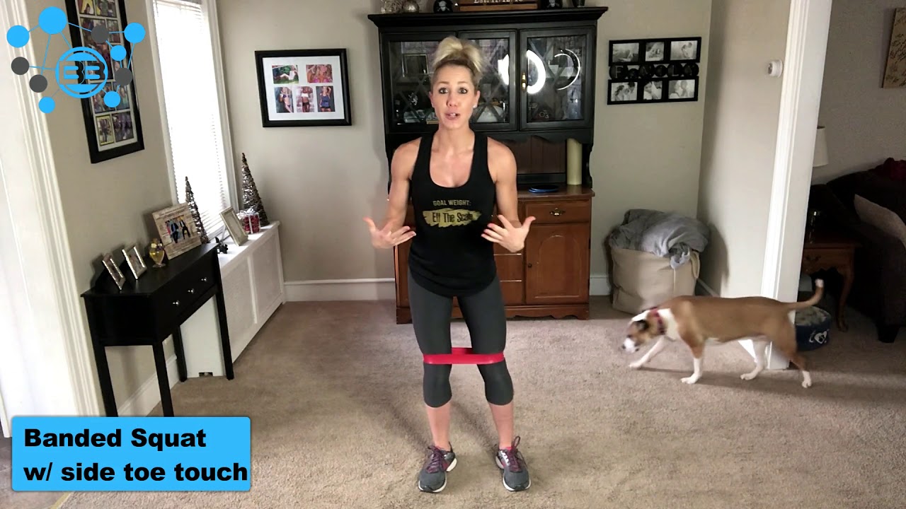 Squat With Side Toe Tap With Loop Band YouTube squat-with-side-toe-tap-with-loop-band-youtube