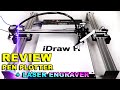 Review  tutorial  idraw h pen plotter with laser engraver  by uuna tek xy drawing machine