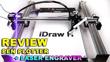 REVIEW & TUTORIAL - iDraw H Pen Plotter with Laser Engraver  by UUNA TEK® (XY Drawing Machine)