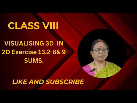 CLASS VIII, VISUALISING 3-D IN 2-D 