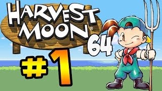 Harvest Moon 64 PART 1 - Learning The Ropes!