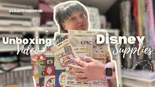 DISNEY SCRAPBOOKING SUPPLIES | SIMPLE STORIES | UNBOXING | SCRAPPYNERDUK @ScrappyNerdUK