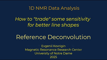 Reference Deconvolution in MNova: How to trade some sensitivity for better line shapes