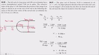 Questions on Refraction at a Spherical Surface [Chapter 7: Geometrical Optics]