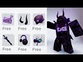 Hurry get these new free purple items in roblox now  