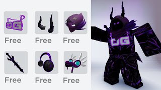 HURRY! GET THESE NEW FREE PURPLE ITEMS IN ROBLOX NOW!