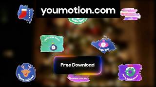 Happy New Year Titles (Ae, Pr, Dr, FCPX) — Free AI-Ready Cartoon Xmas Text screenshot 3