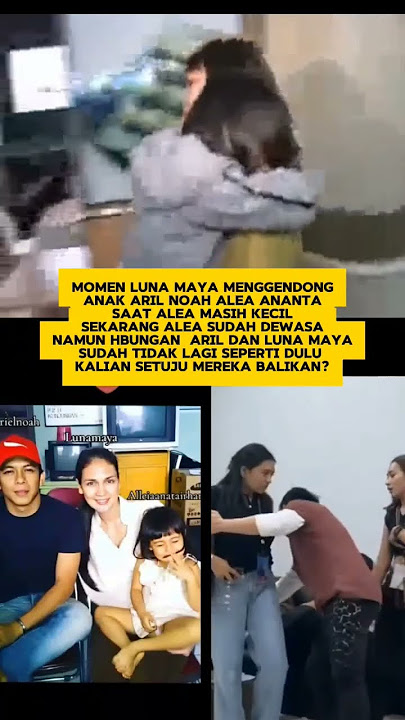 Luna Maya menggendong anak aril #lunamaya