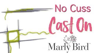 Easy Beginner Basics  No Cuss Cast On for Double Pointed Knitting Needles