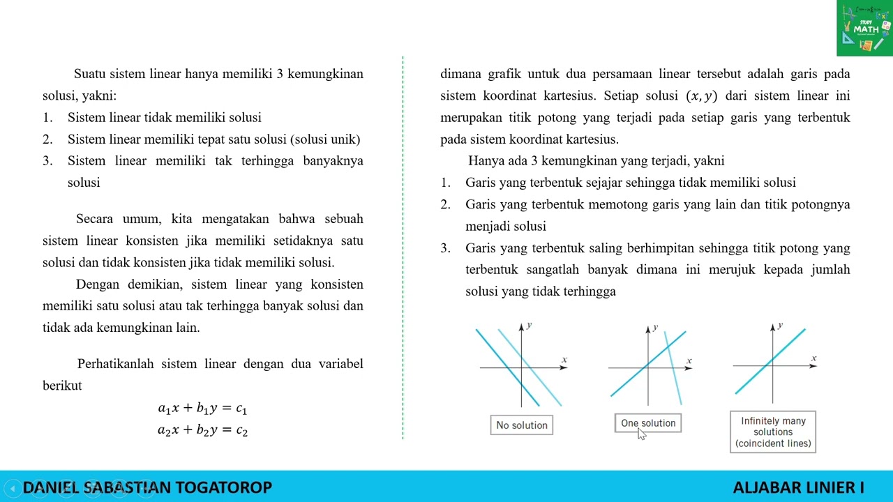 ALJABAR LINIER 1.1C PART I