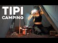 CAMPING in our NEW TIPI // Bike Packing