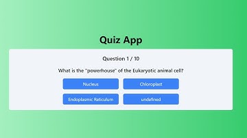 Create Simple Quiz App using React JS and Tailwind CSS | How to create react quiz app #reactjs