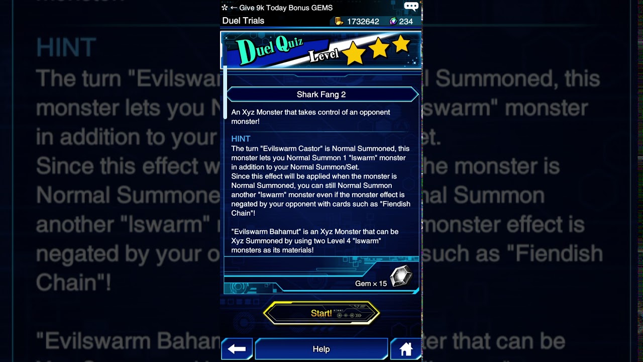 Yugioh duel links quiz shark fang 2