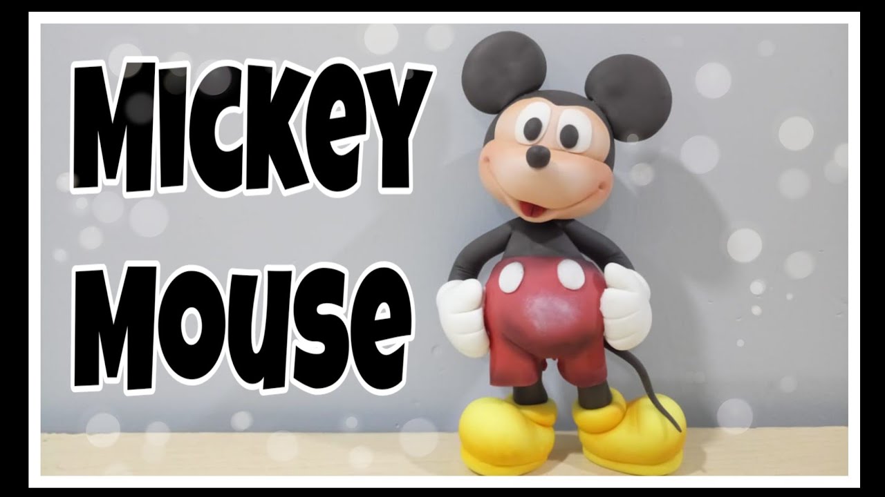 DIY Mickey mouse | como hacer un Mickey Mouse | porcelana fría | Ideas Fáciles