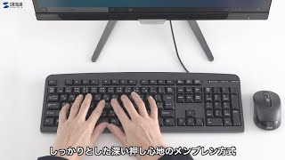 高耐久設計のキーボード。標準的なJIS日本語配列としっかりとした押し心地で使いやすい！PS/2接続とUSB接続の2タイプ。　SKB-109LBKN2/109LN2/109LUBKN2/109LUN2