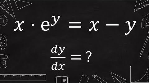 derivative of x*e^y = x-y (implicit differentiation)