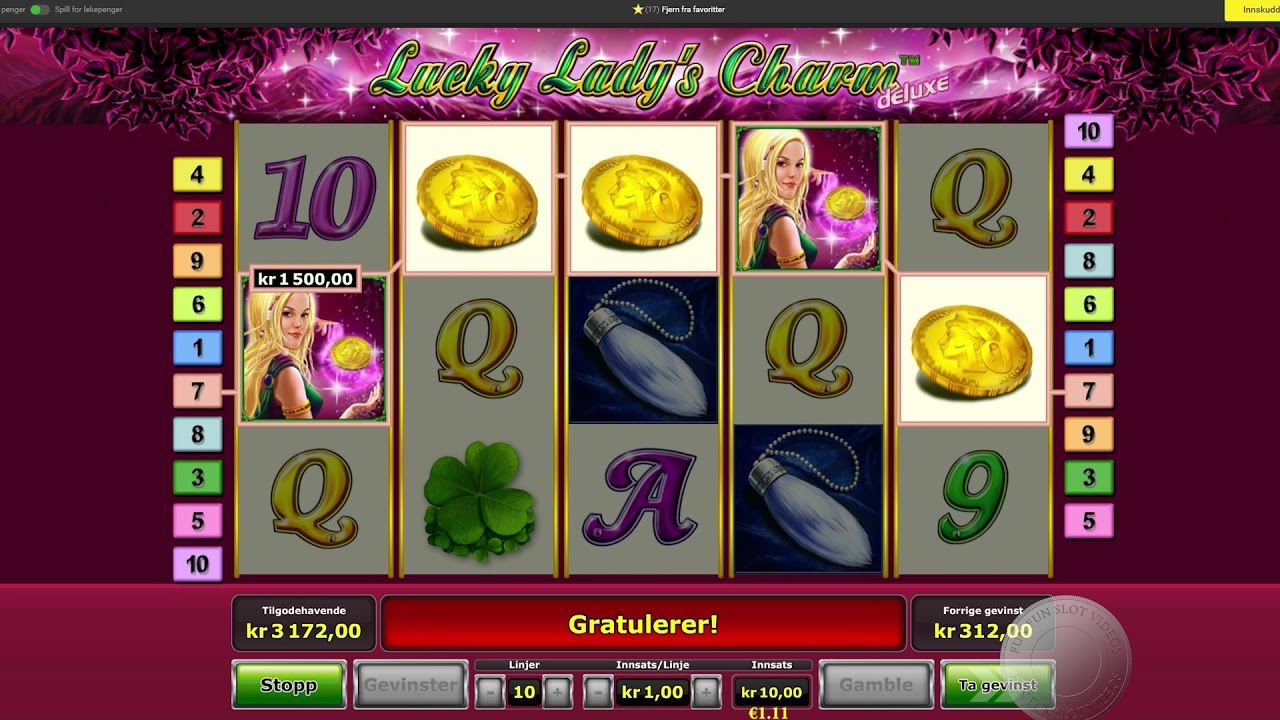 Big Win on Lucky Lady's Charm Deluxe from Novomatic, on Unibet!