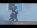US Navy Sailor Scales Burning Building to Rescue Residents