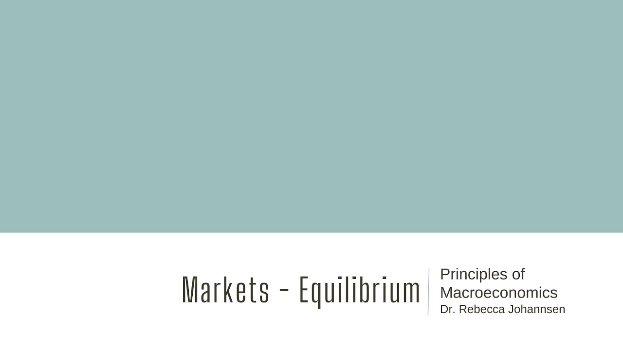 6  Market Equilibrium