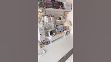 Desk Makeover🌿 | IKEA Haul #shorts #desksetup
