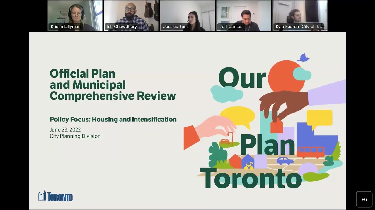 Our Plan Toronto Public Meeting Toronto Housing and Intensification