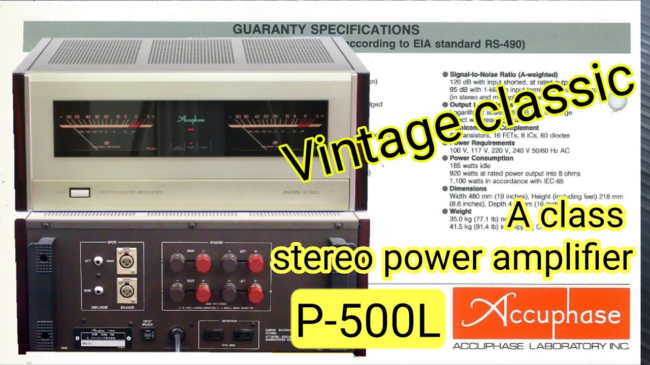 Review Accuphase P-500L power stereo amplifier see inside - YouTube