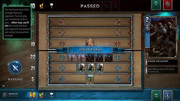 GWENT: The Witcher Card Game Tutorial Closed Beta HD