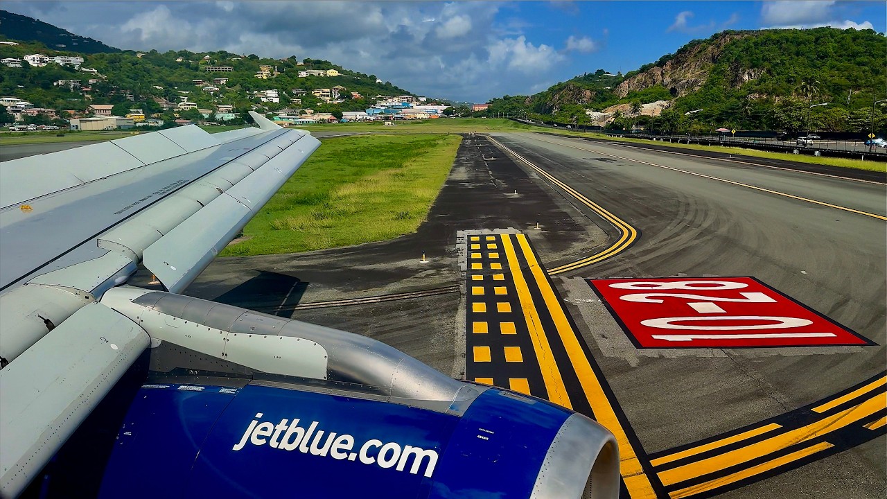 [4K] – Full Flight – JetBlue Airways – Airbus A320-232 – SJU-STT – N627JB – B6936 – IFS 1071