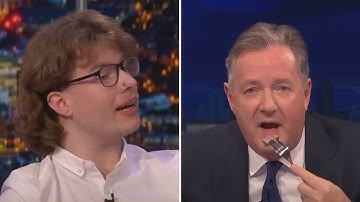 Piers Morgan eats steak in front of vegan activist