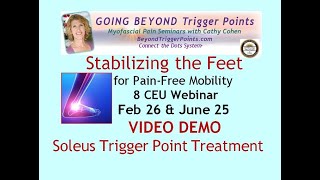 Soleus Trigger Point Tx: 6-25 Stabilizing Feet 8 CEU Webinar BeyondTriggerPoints.com/webinars-source